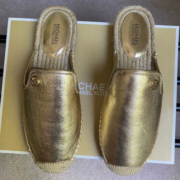 MICHAEL KORS Women Kemper Leather Espadrilles - NEW NWB - Picture 2 of 10